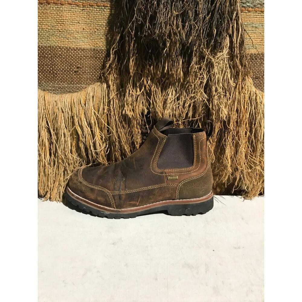 REDHEAD BROWN SERIES 61 ROMEO RUSSET BONE-DRY LEATHER BOOTS US MEN SIZE 10M